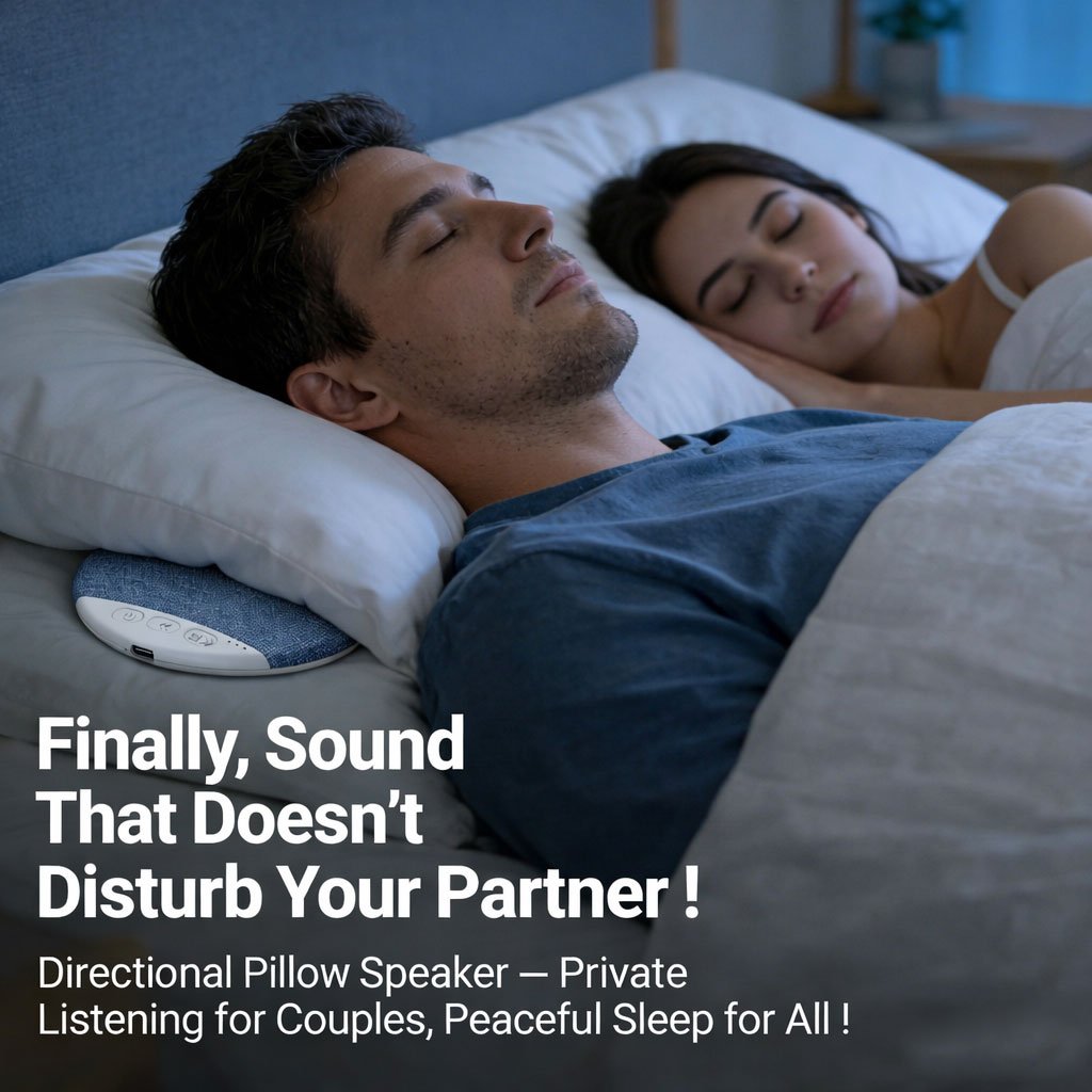 ⏰49% OFF✨Bluetooth Pillow Speaker – Your Private Sleep Sound Oasis🎧🌙