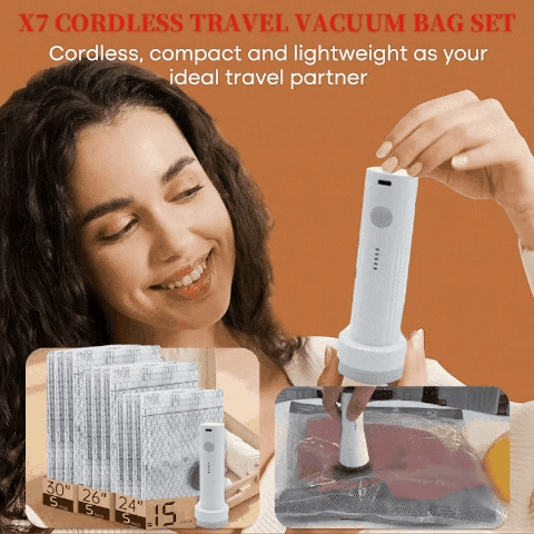 ✨NEW YEAR 49% OFF SALE💡🔥 X7 Cordless Travel Vacuum Bag
