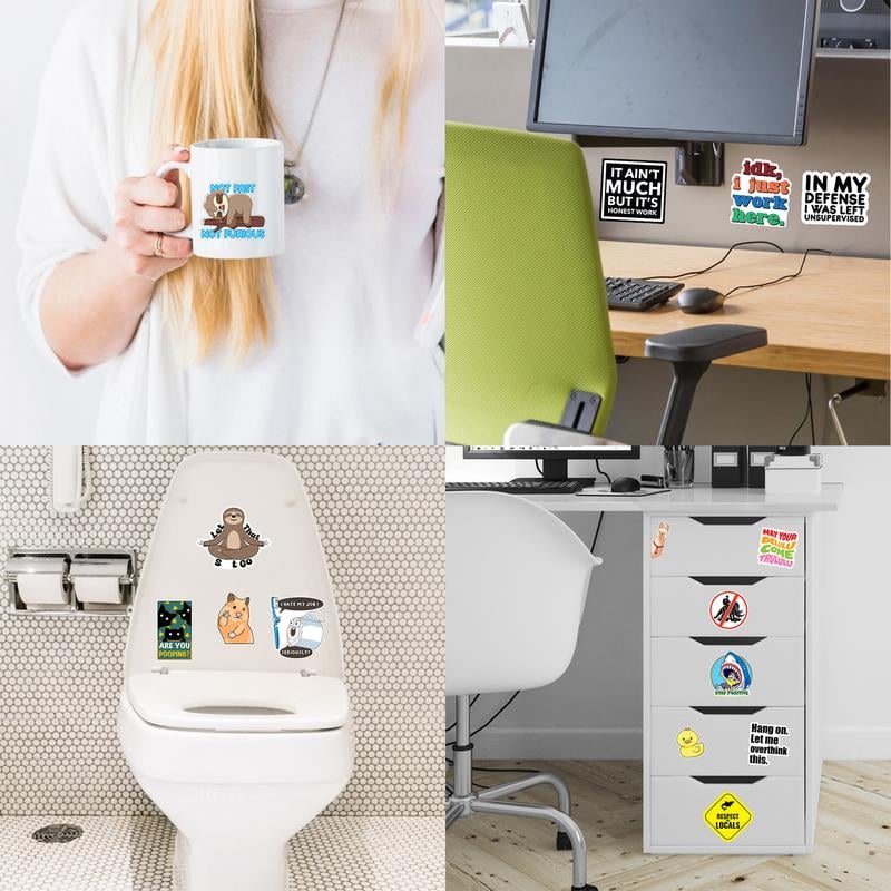 ✨This Week's Special Price $15.99!Set of 130 Pcs Funny Saying Stickers