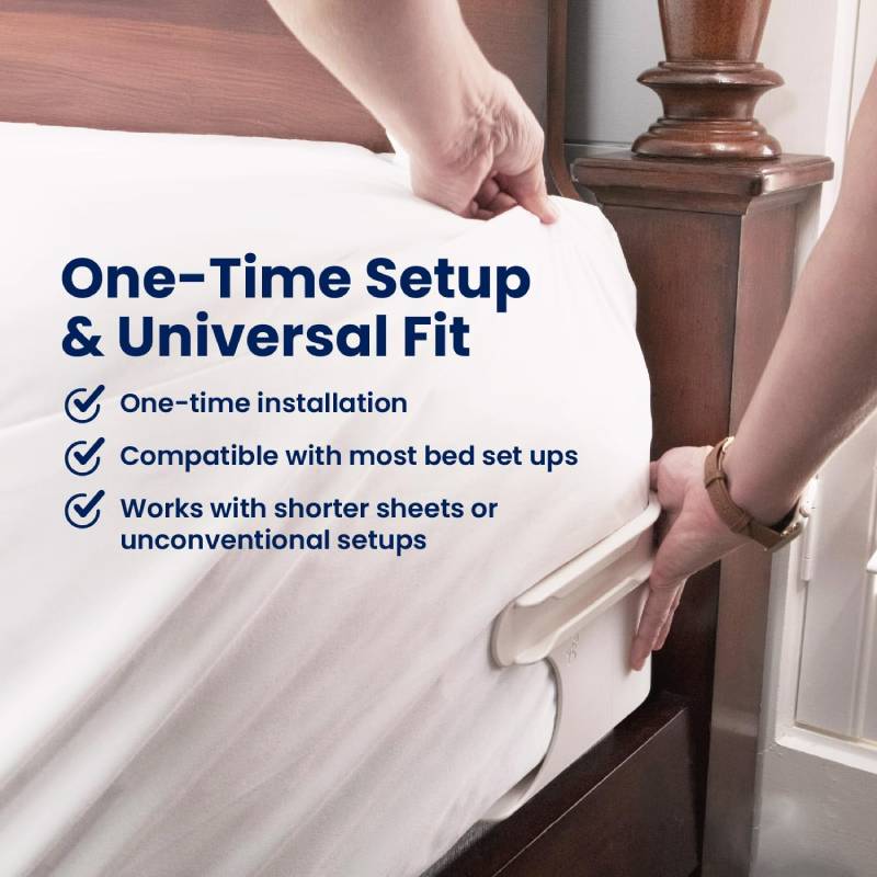 ⏰49% OFF🔥4-Pack Universal Heavy-Duty Bed Sheet Holder Straps No-Slip Peace of Mind