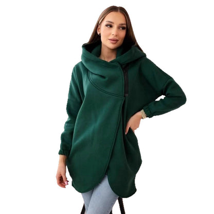 🔥Last Day 60% OFF - Women's Plus Size Hooded Sweatshirt, Half-zip Fashion Design💕 Buy 2 Free Shipping!