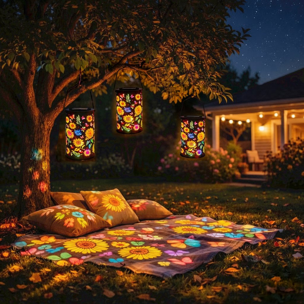 🔥HOT SALE 49% OFF-🌞Colorful Sunflower Glow Solar Garden Lantern