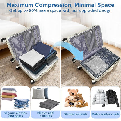 🔥 Cordless Travel Vacuum Storage Compression Bag Set✈️