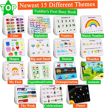 Montessori Busy Book | 30-Theme Preschool Learning Binder 📚