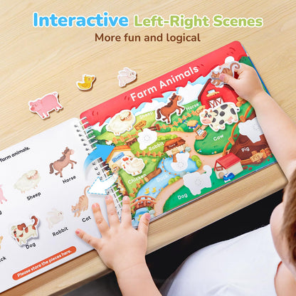 Montessori Busy Book | 15-Theme Preschool Learning Binder 📚