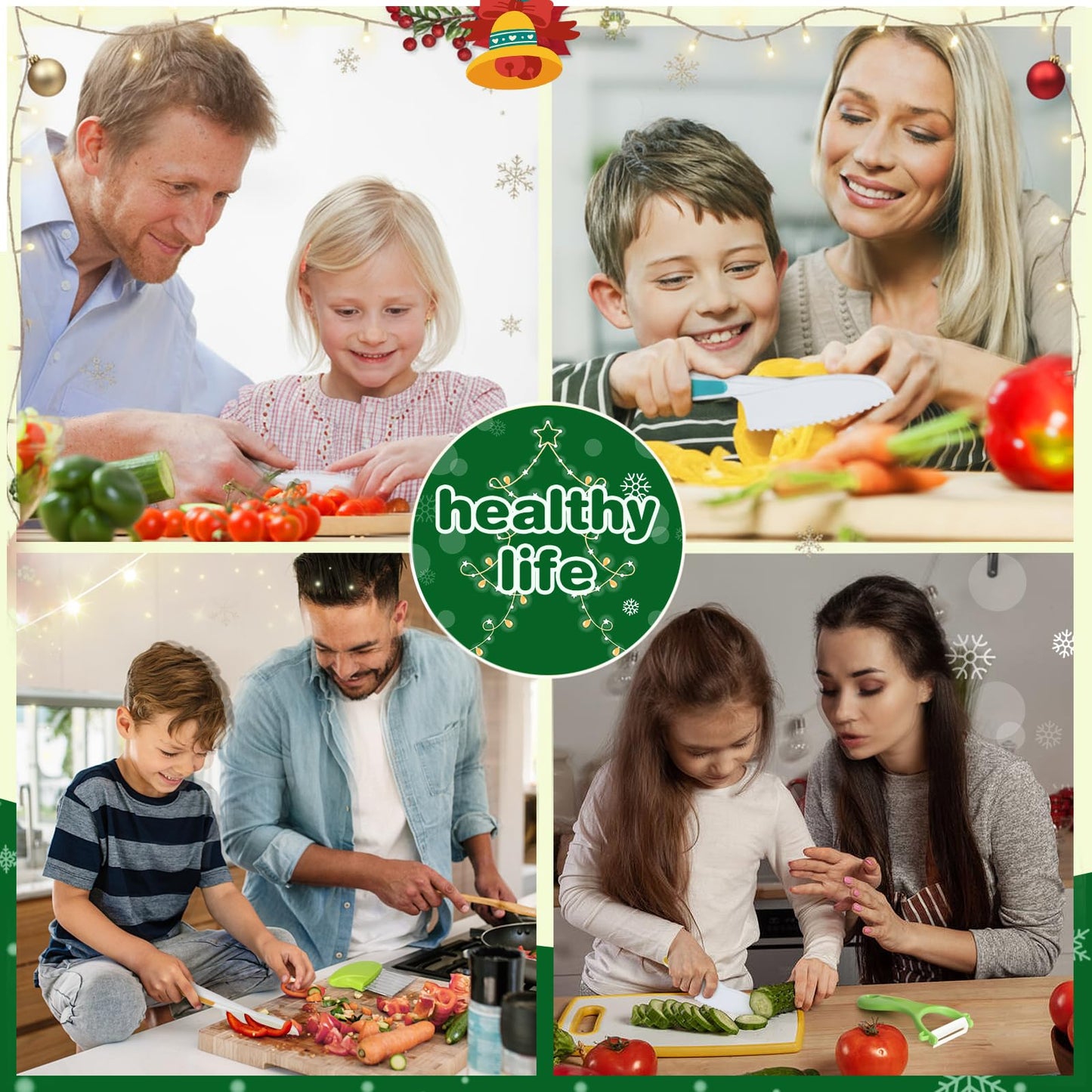 Montessori Kids Kitchen Tool Set | Safe Knives for Real Cooking 21 Pcs 🔪