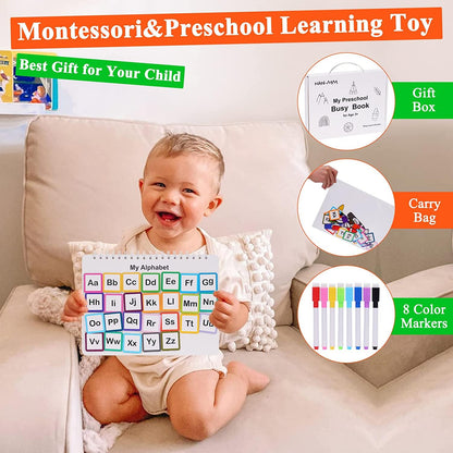 Montessori Busy Book | 30-Theme Preschool Learning Binder 📚