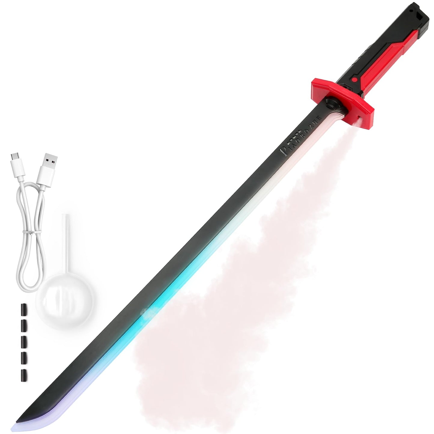 Cyberpunk Spark Blade | RGB LED Mist Sword with Sound FX ⚔️