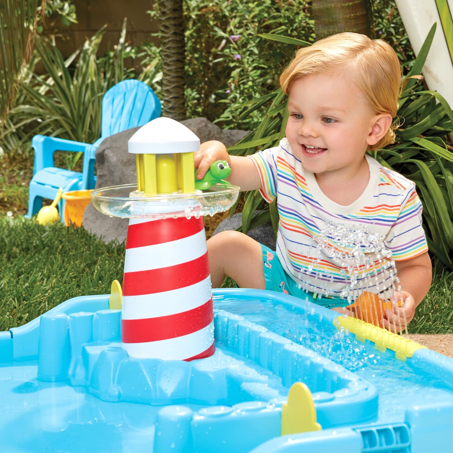 2-in-1 Foldable Water Table & Splash Pad Set 🌊⛱️