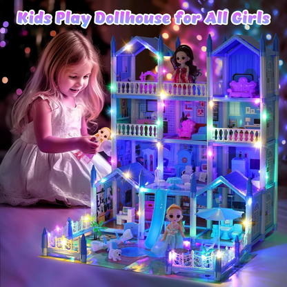16-Room Extra-Large Party-Themed Dollhouse