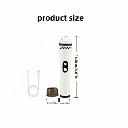 Electric pet nail grinder, USB charging, with LED light, vacuum nail trimmer, suitable for cats and dogs, pet home safety beauty tools