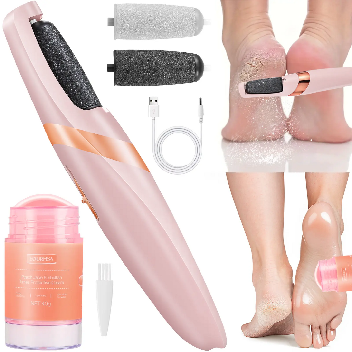 Electric Foot Callus Remover Kit Foot File