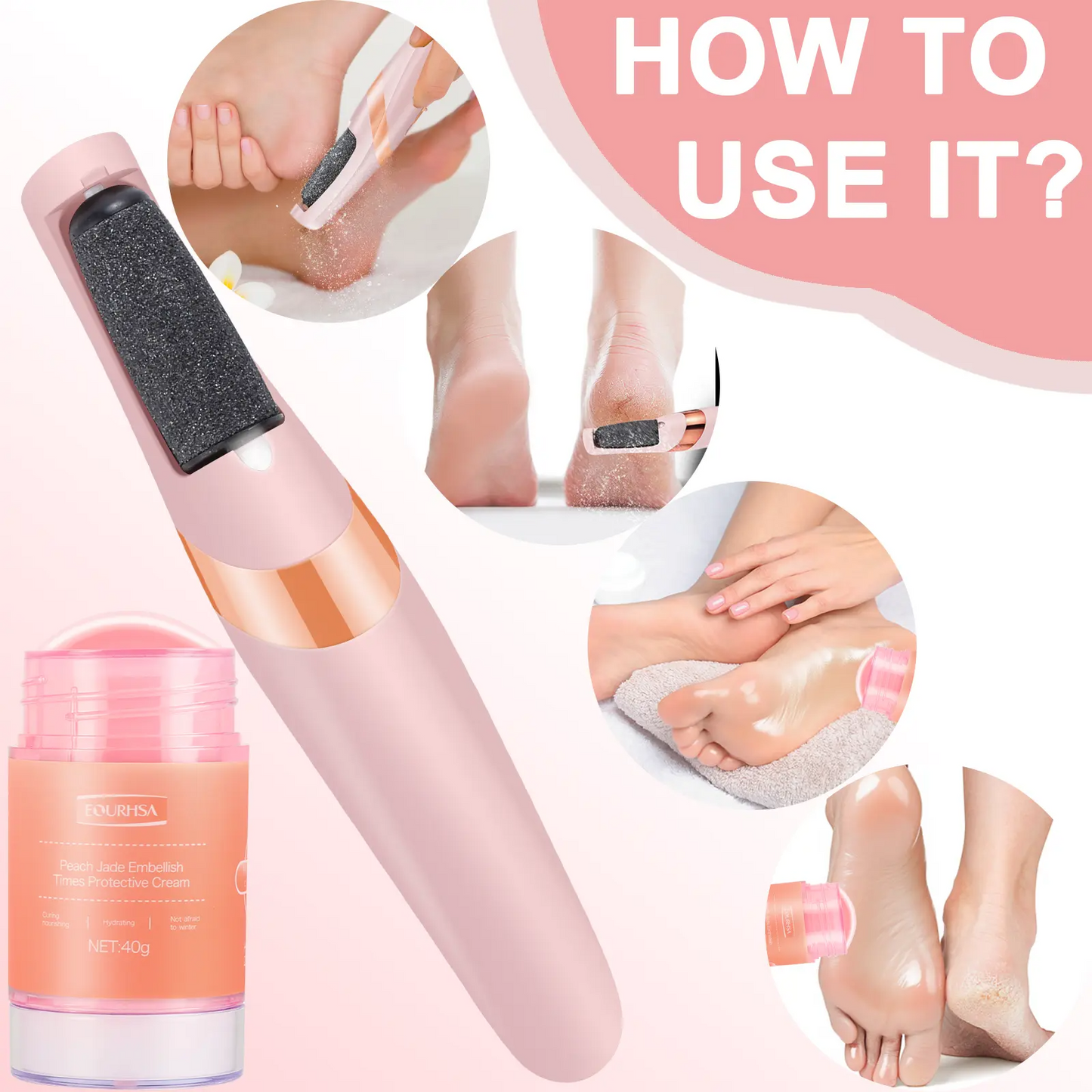 Electric Foot Callus Remover Kit Foot File