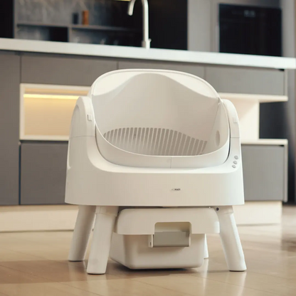 Open-Top Odor-Free Waste Disposal Self-Cleaning Cat Litter Box
