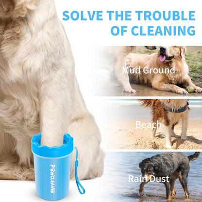 Dog Paw Cleaner, Washer, Pet Foot Cleaner for Small, Medium, Large Breed Dogs/Cats (with 3 absorbent towels)