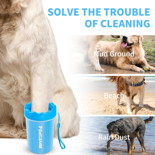 Dog Paw Cleaner, Washer, Pet Foot Cleaner for Small, Medium, Large Breed Dogs/Cats (with 3 absorbent towels)
