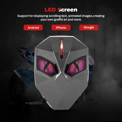 LED Backpack With DIY Programmable Full Color Screen Motorcycle Backpack for Men