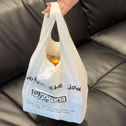 Pocket Fish Foldable Reusable Shopping Bag, Compact Pendant Tote, Lightweight Nylon Grocery Bag