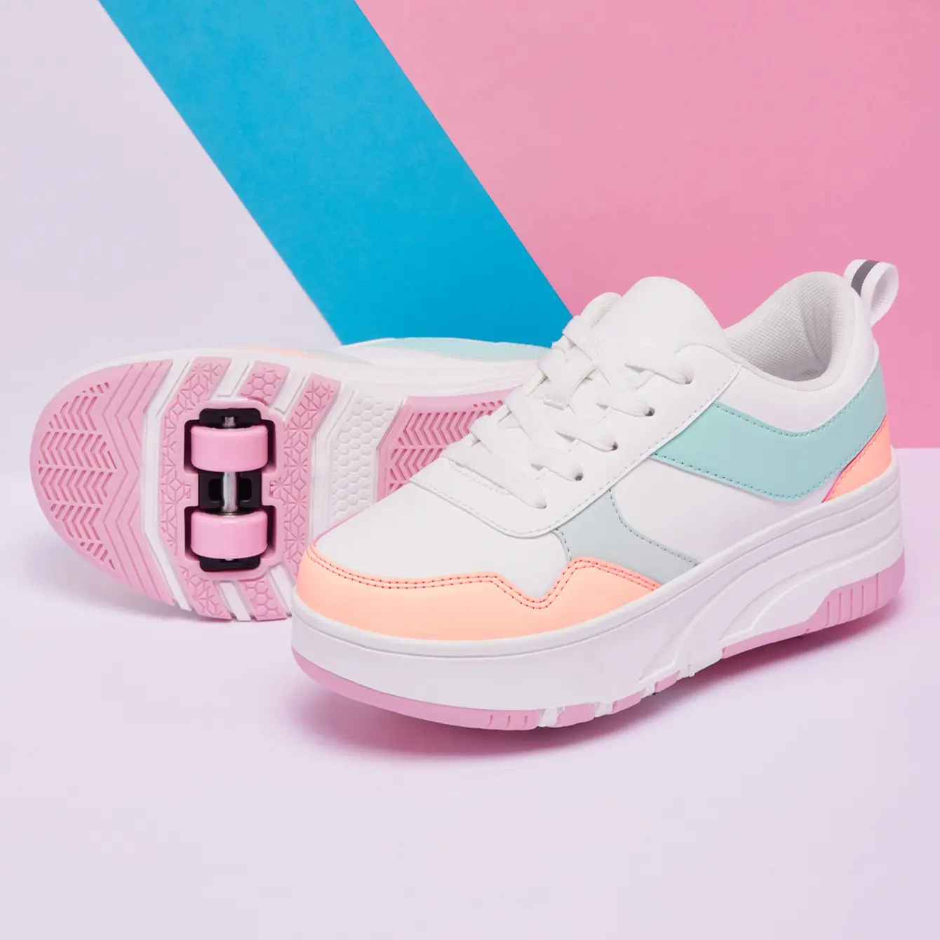 Stylish Children's Roller Skates with Removable Wheels