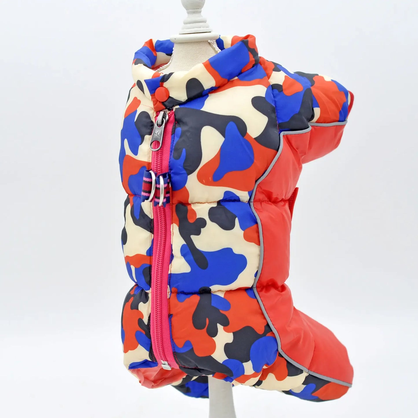 Super Warm Winter Dog Jacket for Small/Medium Dogs - Thicker Cotton Coat Waterproof and cold proof, Snowy Days, and Outdoor Walks - Pocket Hoodie for Convenience