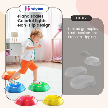 Non-Slip Music & Light Up 5 Pcs Stepping Stones