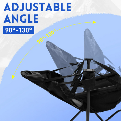 Hammock-Style Rocking Camping Chair with Footrest