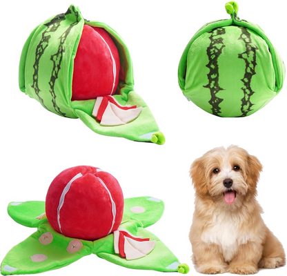 4-in-1 Watermelon Dog Enrichment Toys