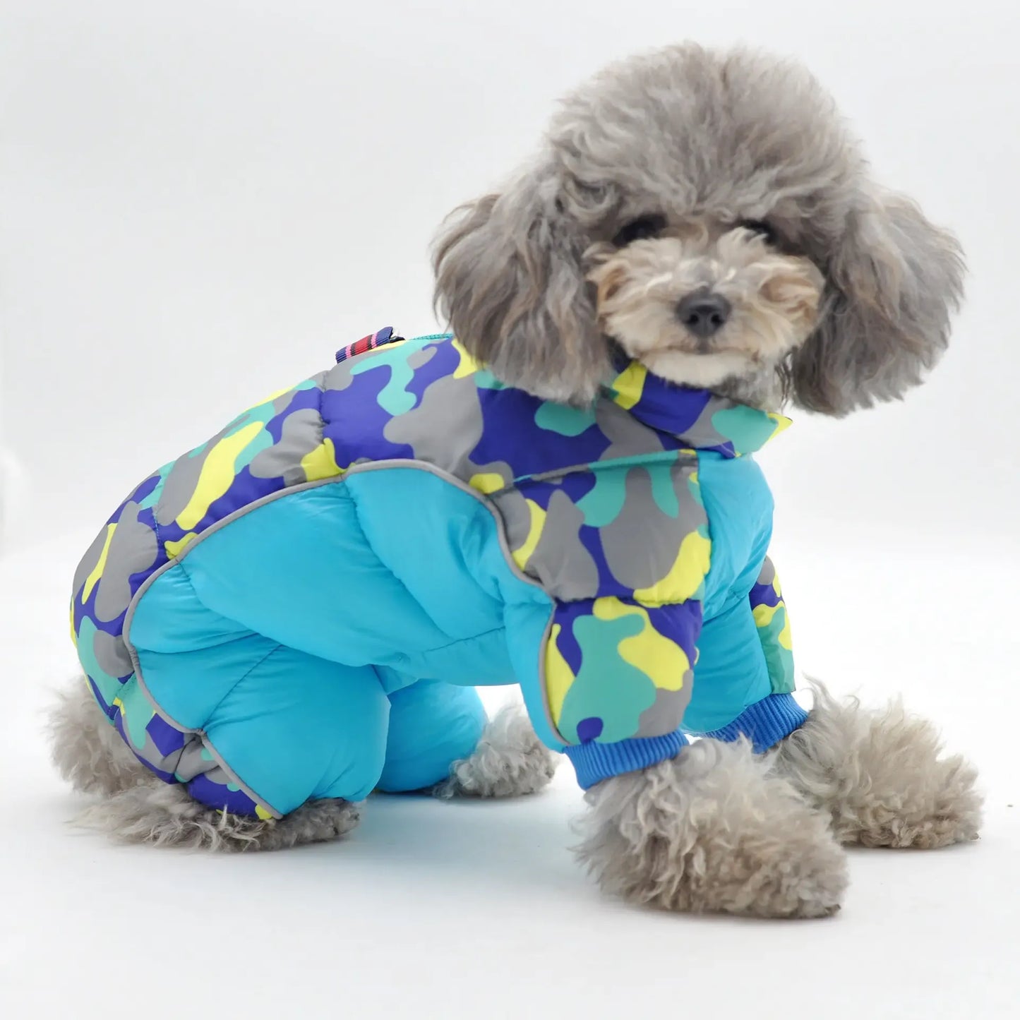 Super Warm Winter Dog Jacket for Small/Medium Dogs - Thicker Cotton Coat Waterproof and cold proof, Snowy Days, and Outdoor Walks - Pocket Hoodie for Convenience