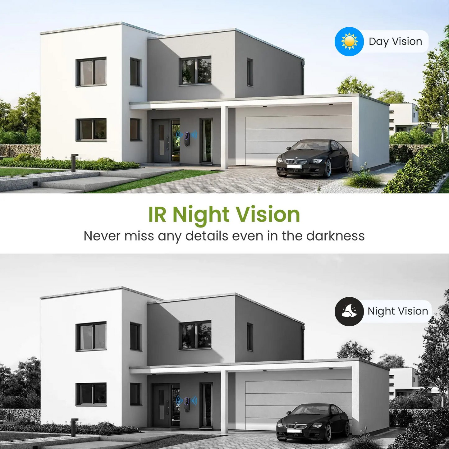 Wireless Video Doorbell Camera, Smart Security Doorbell Camera