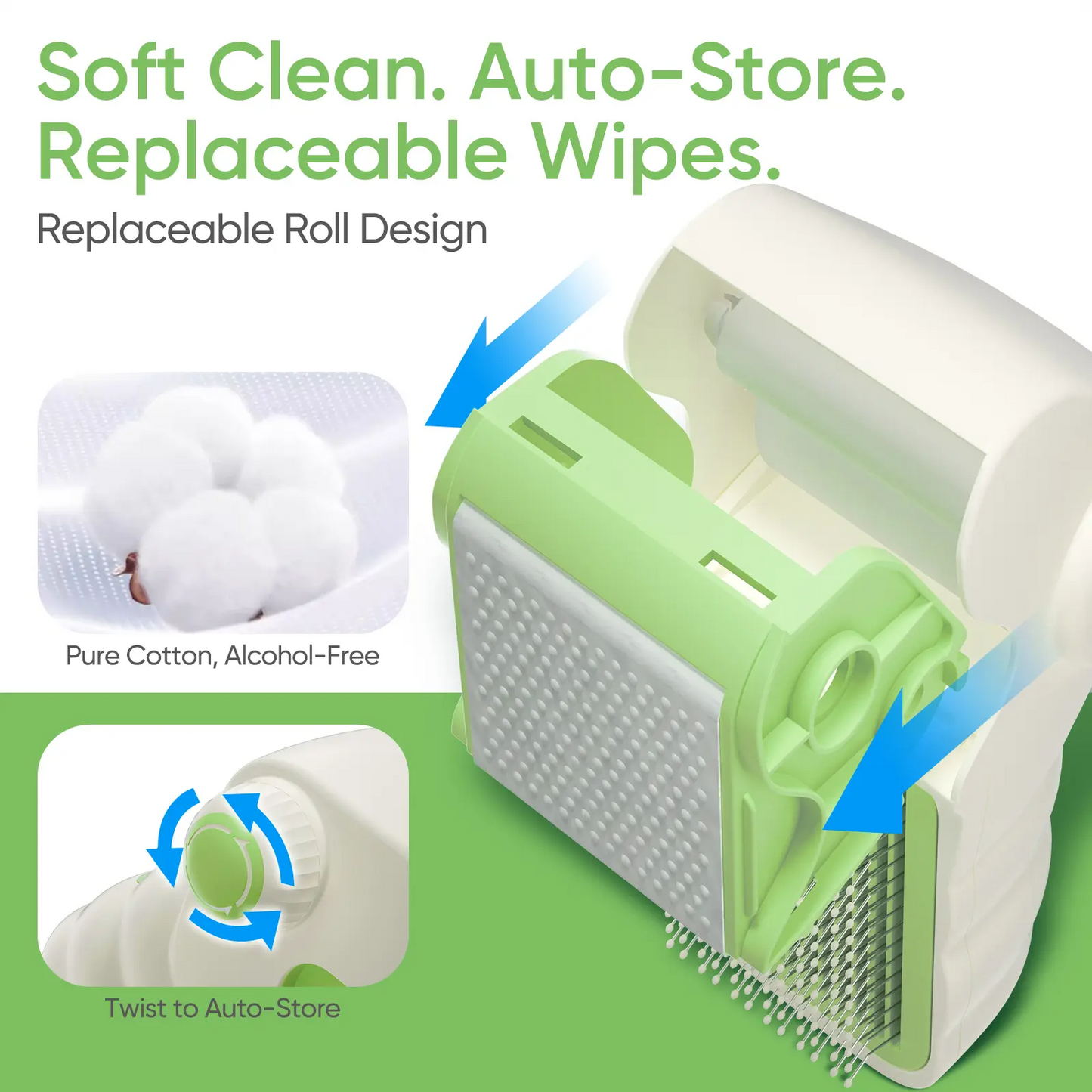4-in-1 Steam Pet Brush for Dogs & Cats – Self Cleaning Deshedding Grooming Brush with Steam & Wipe Feature