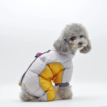 Super Warm Winter Dog Jacket for Small/Medium Dogs - Thicker Cotton Coat Waterproof and cold proof, Snowy Days, and Outdoor Walks - Pocket Hoodie for Convenience