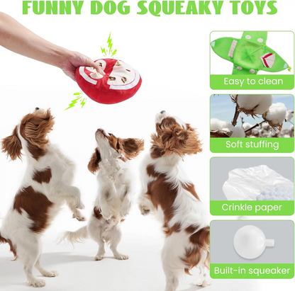4-in-1 Watermelon Dog Enrichment Toys