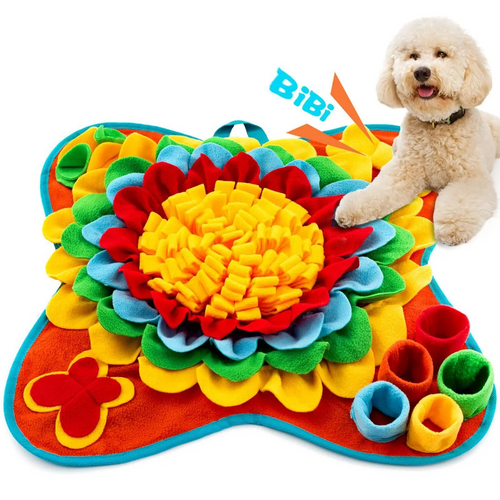 Flower Design Indestructible Pet Snuffle Mat