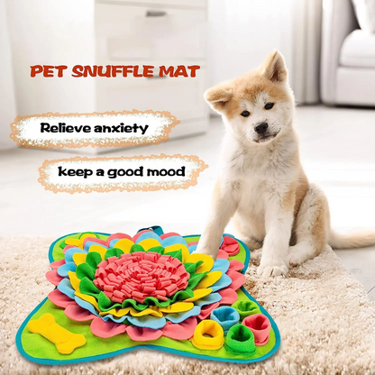 Flower Design Indestructible Pet Snuffle Mat