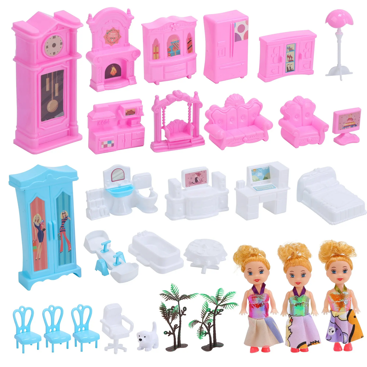 16-Room Extra-Large Party-Themed Dollhouse
