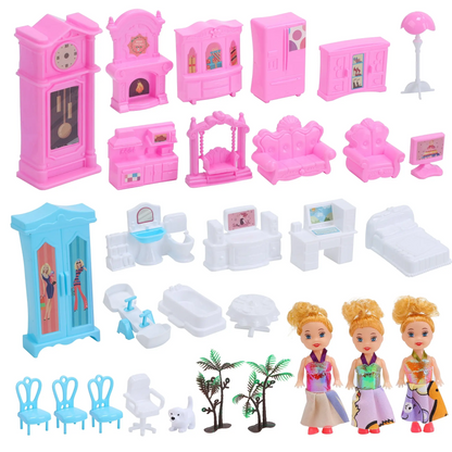 16-Room Extra-Large Party-Themed Dollhouse