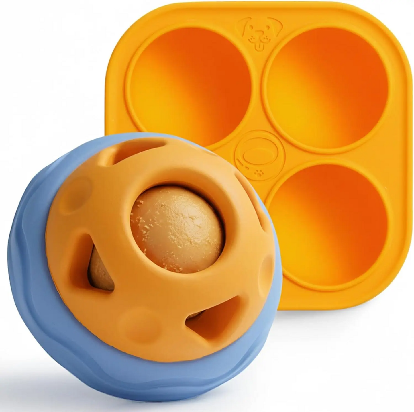 Interactive Chew Toy & Frozen Treat Mold Set