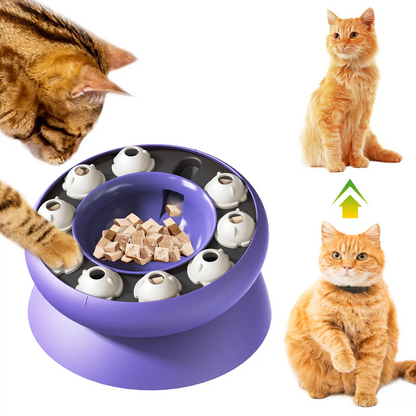 Cat Puzzle Feeder for Indoor Cats, Kitten Enrichment Toys