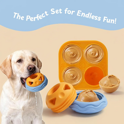 Interactive Chew Toy & Frozen Treat Mold Set