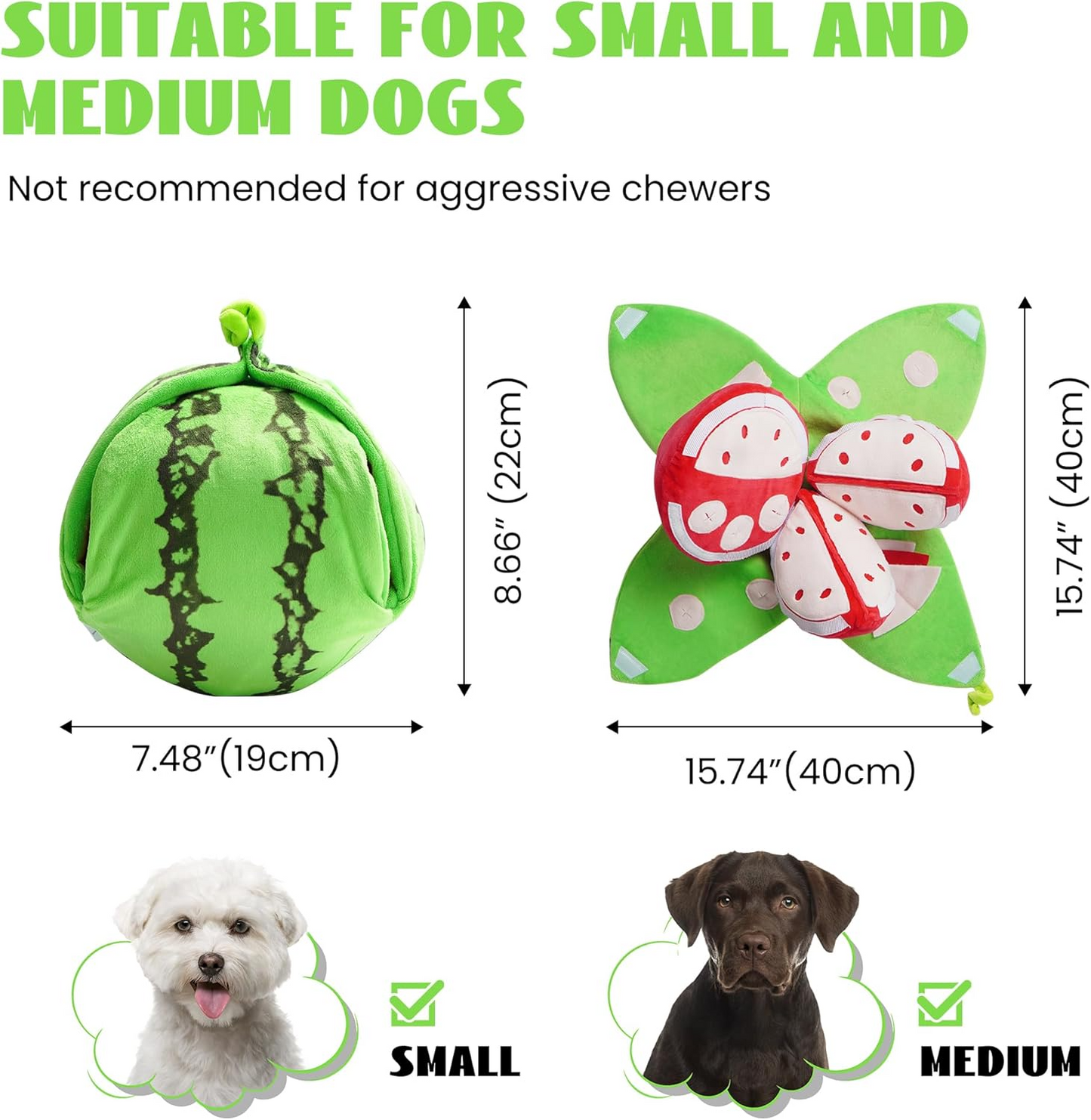 4-in-1 Watermelon Dog Enrichment Toys