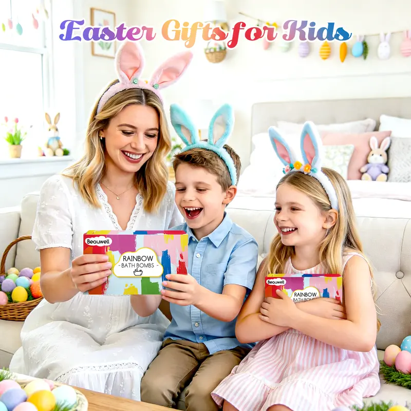 🔥LAST DAY 50% OFF - 🌈Rainbow Natural Bath Bombs with Mega Bubbles🛁 One Bomb Fills the Whole Tub 🎁