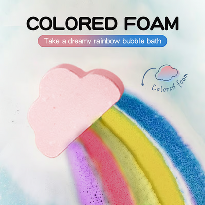 🔥LAST DAY 50% OFF - 🌈Rainbow Natural Bath Bombs with Mega Bubbles🛁 One Bomb Fills the Whole Tub 🎁