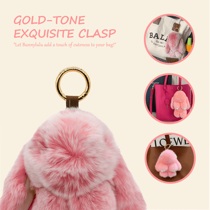 Handmade Plush Bunny Keychain with Metal Tin Box, Gift Options for Birthday Easter