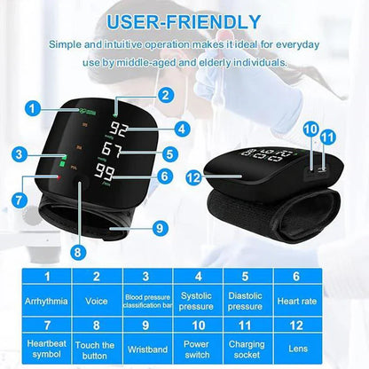 Wrist blood pressure monitor