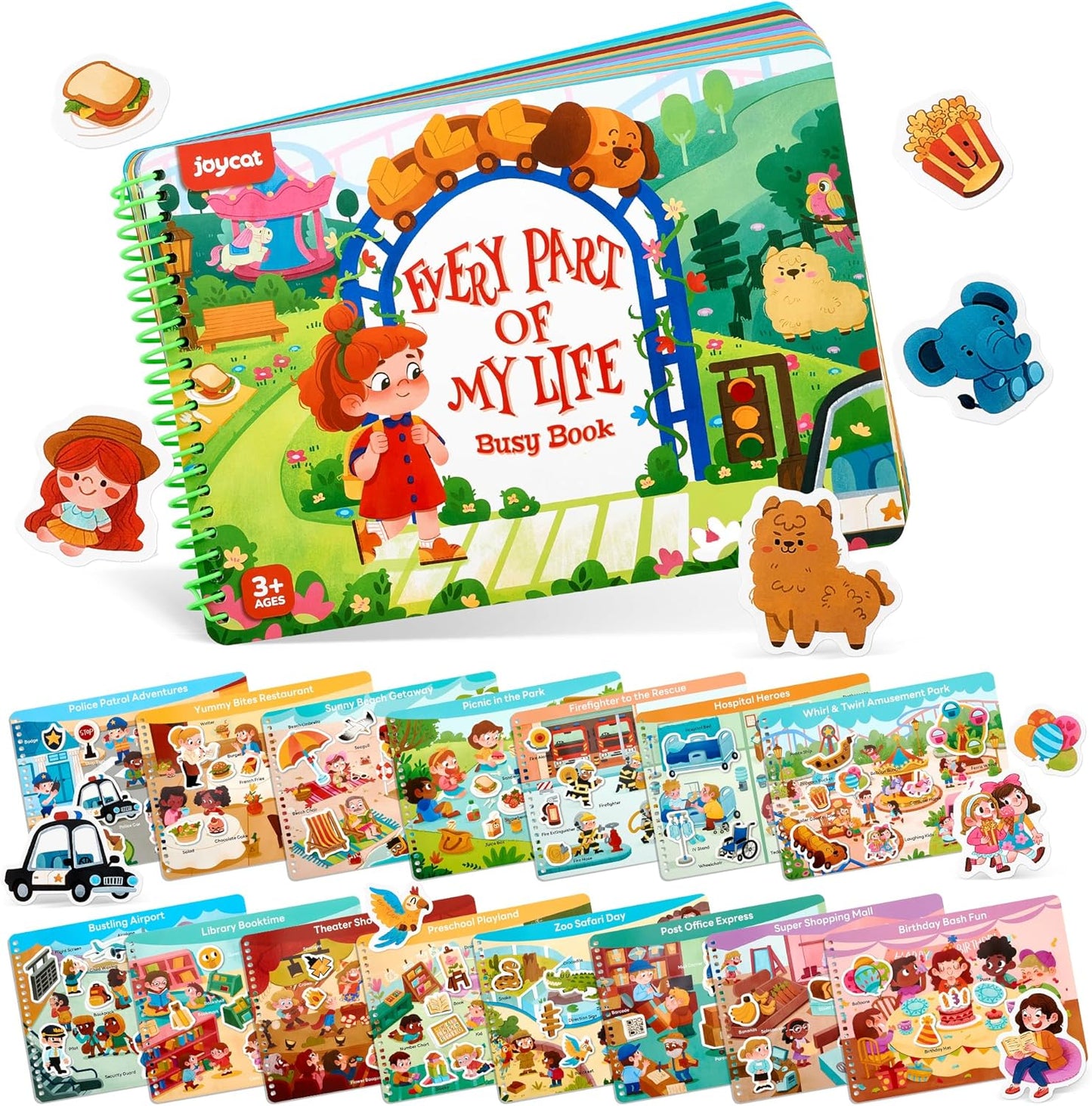 📖 Montessori Preschool Busy Book (15 Themes)