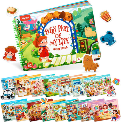 📖 Montessori Preschool Busy Book (15 Themes)