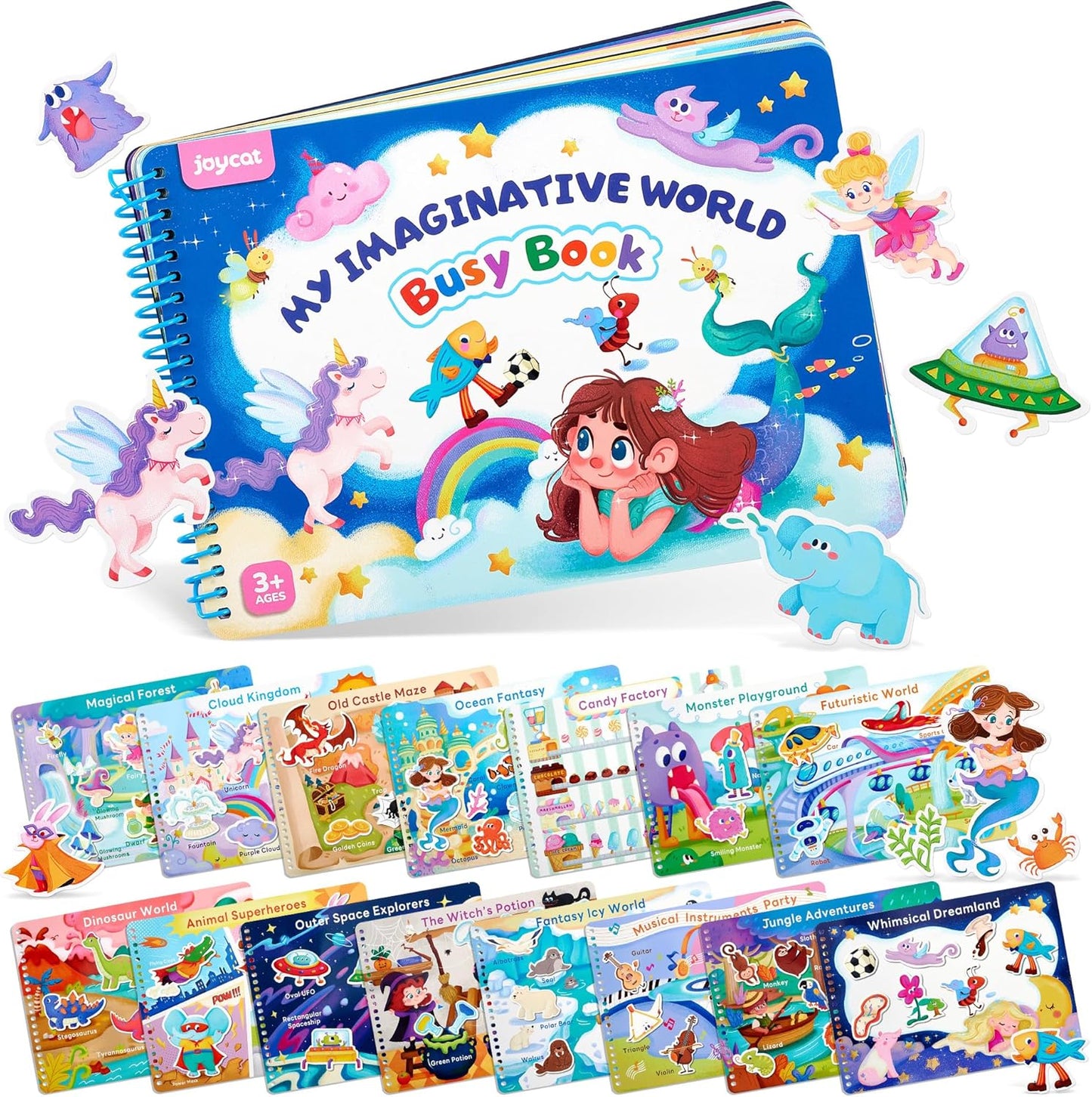 📖 Montessori Preschool Busy Book (15 Themes)