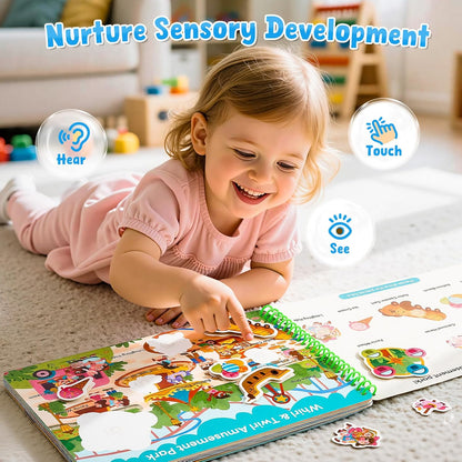 📖 Montessori Preschool Busy Book (15 Themes)