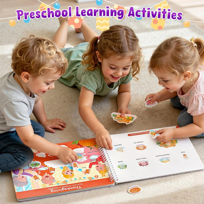 📖 Montessori Preschool Busy Book (15 Themes)