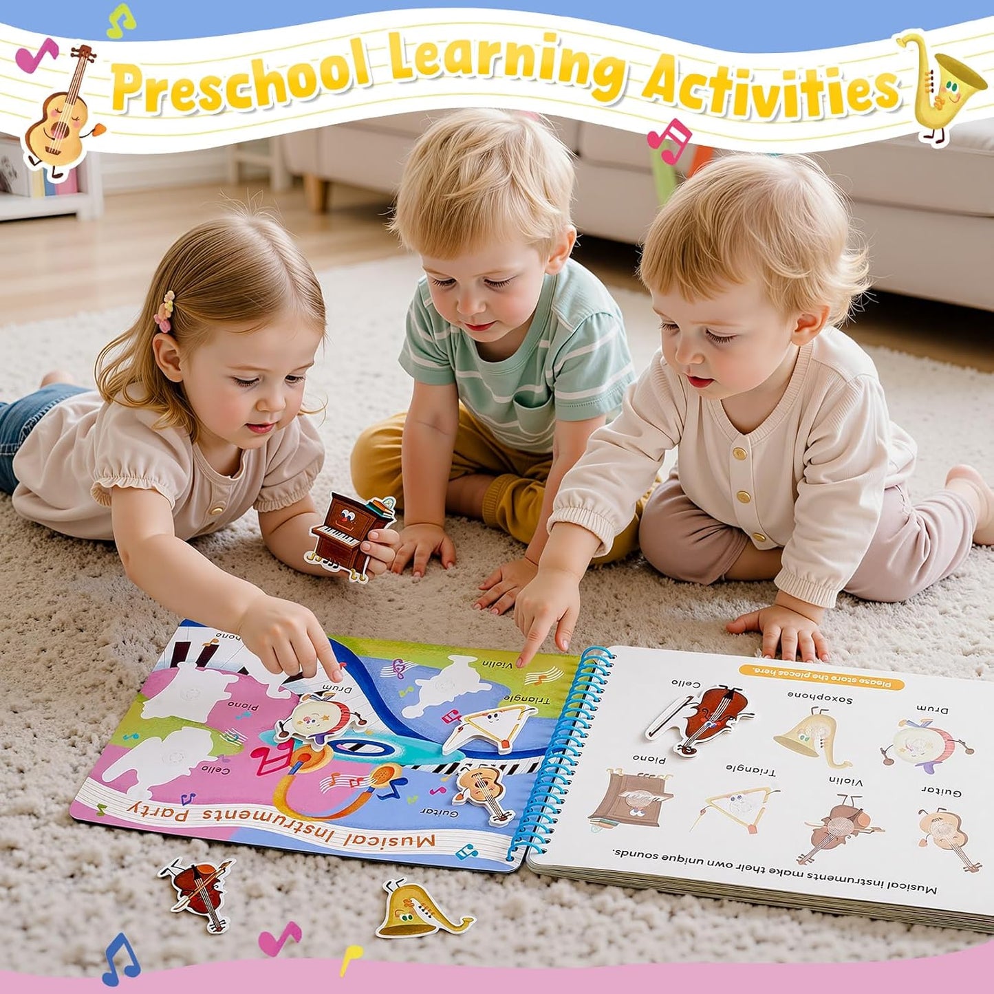 📖 Montessori Preschool Busy Book (15 Themes)